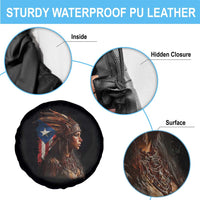 Puerto Rico Taino Warrior Woman Spare Tire Cover Boricua Pride