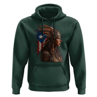 Puerto Rico Taino Warrior Woman Hoodie Boricua Pride