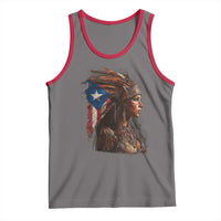 Puerto Rico Taino Warrior Woman Tank Top Boricua Pride