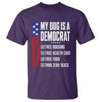 My Dog Is A Democrat Funny Political Satire T Shirt Patriotic Dog Lover Graphic Subtle FDT Humor