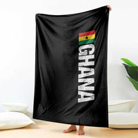 Distressed Ghana Flag Throw Blanket Vintage Ghanese Flag Africa Ghanaian Heritage
