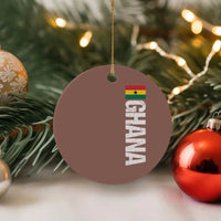 Distressed Ghana Flag Ceramic Ornament Vintage Ghanese Flag Africa Ghanaian Heritage