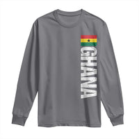 Distressed Ghana Flag Long Sleeve Shirt Vintage Ghanese Flag Africa Ghanaian Heritage