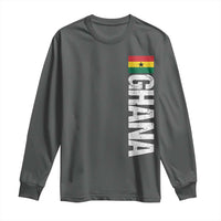 Distressed Ghana Flag Long Sleeve Shirt Vintage Ghanese Flag Africa Ghanaian Heritage