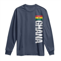 Distressed Ghana Flag Long Sleeve Shirt Vintage Ghanese Flag Africa Ghanaian Heritage