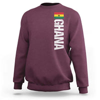 Distressed Ghana Flag Sweatshirt Vintage Ghanese Flag Africa Ghanaian Heritage