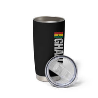 Distressed Ghana Flag Tumbler Cup Vintage Ghanese Flag Africa Ghanaian Heritage