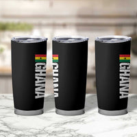 Distressed Ghana Flag Tumbler Cup Vintage Ghanese Flag Africa Ghanaian Heritage