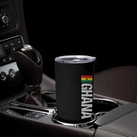 Distressed Ghana Flag Tumbler Cup Vintage Ghanese Flag Africa Ghanaian Heritage