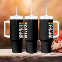 Distressed Ghana Flag Tumbler With Handle Vintage Ghanese Flag Africa Ghanaian Heritage