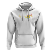 Heart Ghana Flag Hoodie Heartbeat EKG Pulse Proud Ghanaian