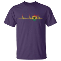 Heart Ghana Flag T Shirt Heartbeat EKG Pulse Proud Ghanaian