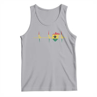 Heart Ghana Flag Tank Top Heartbeat EKG Pulse Proud Ghanaian