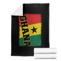 Vintage Distressed Ghana Flag Throw Blanket Ghanaian Heritage Africa Ghanese Roots