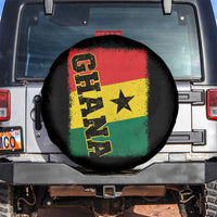 Vintage Distressed Ghana Flag Spare Tire Cover Ghanaian Heritage Africa Ghanese Roots
