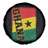 Vintage Distressed Ghana Flag Spare Tire Cover Ghanaian Heritage Africa Ghanese Roots