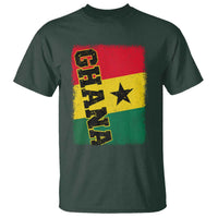 Vintage Distressed Ghana Flag T Shirt Ghanaian Heritage Africa Ghanese Roots