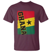 Vintage Distressed Ghana Flag T Shirt Ghanaian Heritage Africa Ghanese Roots