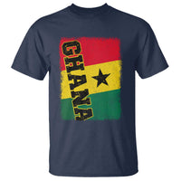 Vintage Distressed Ghana Flag T Shirt Ghanaian Heritage Africa Ghanese Roots