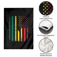 Ghana American Flag Garden Flag Vintage Ghanaian Pride Heritage Graphic for Ghanaian Americans