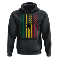 Ghana American Flag Hoodie Vintage Ghanaian Pride Heritage Graphic for Ghanaian Americans