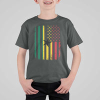 Ghana American Flag T Shirt For Kid Vintage Ghanaian Pride Heritage Graphic for Ghanaian Americans