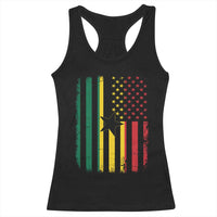 Ghana American Flag Racerback Tank Top Vintage Ghanaian Pride Heritage Graphic for Ghanaian Americans