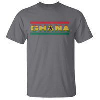 Retro Ghana Flag T Shirt Vintage Ghanaian Pride Ghanese Roots Heritage Graphic