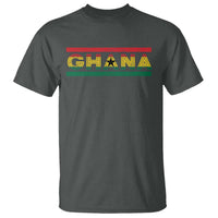 Retro Ghana Flag T Shirt Vintage Ghanaian Pride Ghanese Roots Heritage Graphic
