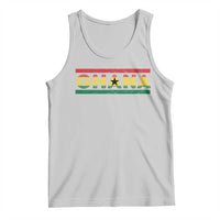 Retro Ghana Flag Tank Top Vintage Ghanaian Pride Ghanese Roots Heritage Graphic