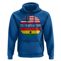 Half American Half Ghanaian Hoodie Pride Ghanese Roots USA Flag Ghana Heritage Yes Im Both Of Them