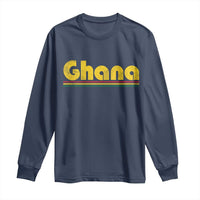 Vintage Ghana Long Sleeve Shirt Retro Stripe Flag Pride Ghanaian Heritage African Roots
