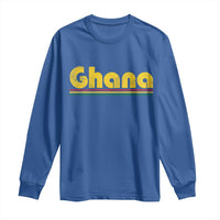 Vintage Ghana Long Sleeve Shirt Retro Stripe Flag Pride Ghanaian Heritage African Roots