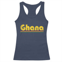 Vintage Ghana Racerback Tank Top Retro Stripe Flag Pride Ghanaian Heritage African Roots