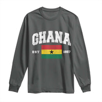 Ghana Est 1957 Ghanaian Flag Independence Day Long Sleeve Shirt Ghanaian Heritage Pride