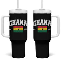 Ghana Est 1957 Ghanaian Flag Independence Day Tumbler With Handle Ghanaian Heritage Pride