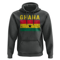 Vintage Ghana Flag Distressed Design Hoodie Proud Ghanaian Heritage African Pride
