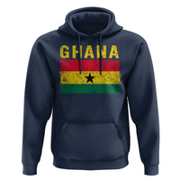 Vintage Ghana Flag Distressed Design Hoodie Proud Ghanaian Heritage African Pride