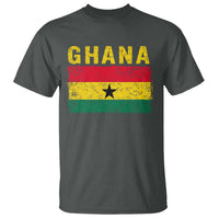 Vintage Ghana Flag Distressed Design T Shirt Proud Ghanaian Heritage African Pride