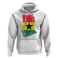 Vintage Ghana Map Flag Hoodie Distressed Proud Ghanaian Heritage African Pride