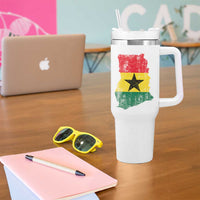 Vintage Ghana Map Flag Tumbler With Handle Distressed Proud Ghanaian Heritage African Pride