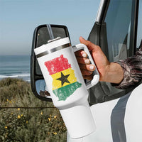 Vintage Ghana Map Flag Tumbler With Handle Distressed Proud Ghanaian Heritage African Pride