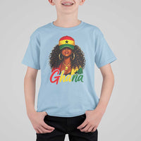 Ghanaian Princess Ghana Flag Melanin T Shirt For Kid Black Girls