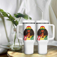Ghanaian Princess Ghana Flag Melanin Tumbler With Handle Black Girls
