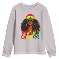 Ghanaian Princess Ghana Flag Melanin Youth Sweatshirt Black Girls