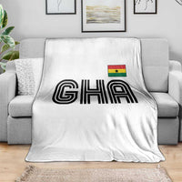 Proud Ghanaian Throw Blanket Minimalist Ghana Typography Design Ghana Flag