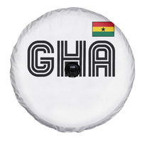 Proud Ghanaian Spare Tire Cover Minimalist Ghana Typography Design Ghana Flag
