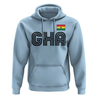 Proud Ghanaian Hoodie Minimalist Ghana Typography Design Ghana Flag