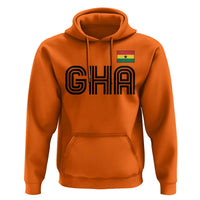 Proud Ghanaian Hoodie Minimalist Ghana Typography Design Ghana Flag