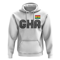 Proud Ghanaian Hoodie Minimalist Ghana Typography Design Ghana Flag